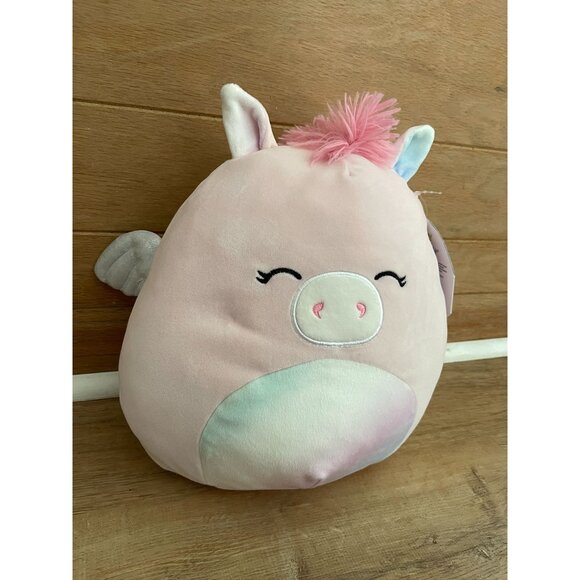 NWT Squishmallows 2022 Pandora the Pegasus Unicorn Plush Toy 10" Pink & Pastel - Picture 2 of 6